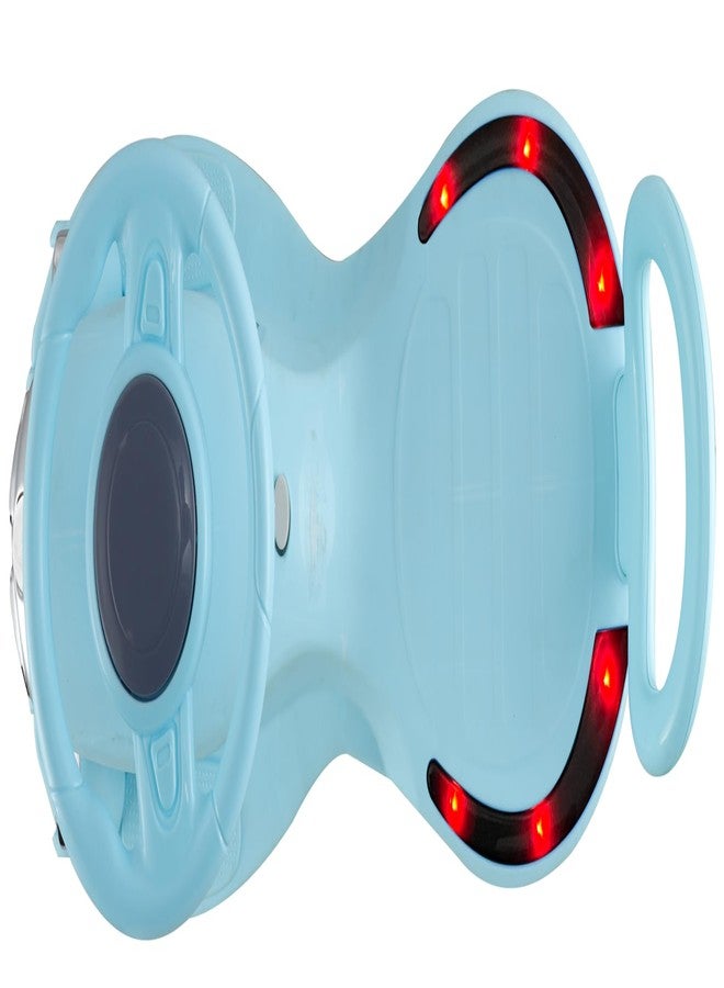 JoyRide Glamour DLX Light-Up Magic Car - Easy Glide Ride-On Toy for Kids | LED Lights, Music & 360° Swivel Wheels | Push Swing Car for Indoor/Outdoor Fun Ages 2+ Years (Blue) - Image 4